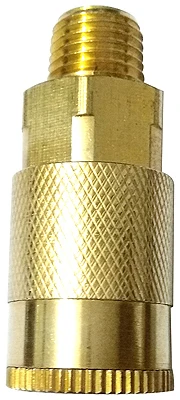 I/m Industrial Coupler, 1/4 X 1/4-inch Mnpt With Ptfe Sealant