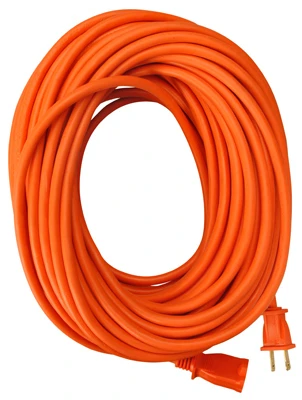 100 Ft. 16/2 Sjtw Orange Round Vinyl Extension Cord