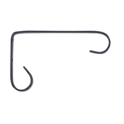 6-inch Black Powder-coated Steel Hanging Plant Bracket