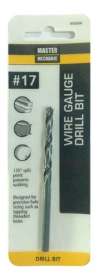 #17 3-3/8-inch Black Oxide Wire Gauge Drill Bit - Precision Tool