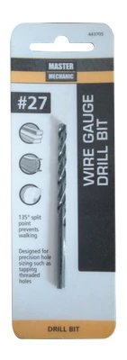 #27 3-inch Black Oxide Wire Gauge Drill Bit – Precision Drilling Tool