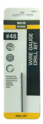 #48 2-inch Black Oxide Wire Gauge Drill Bit With 135 Split Point