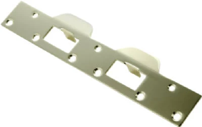 Brass-coated Steel Double Security Strike Plate For Superior Door Protection