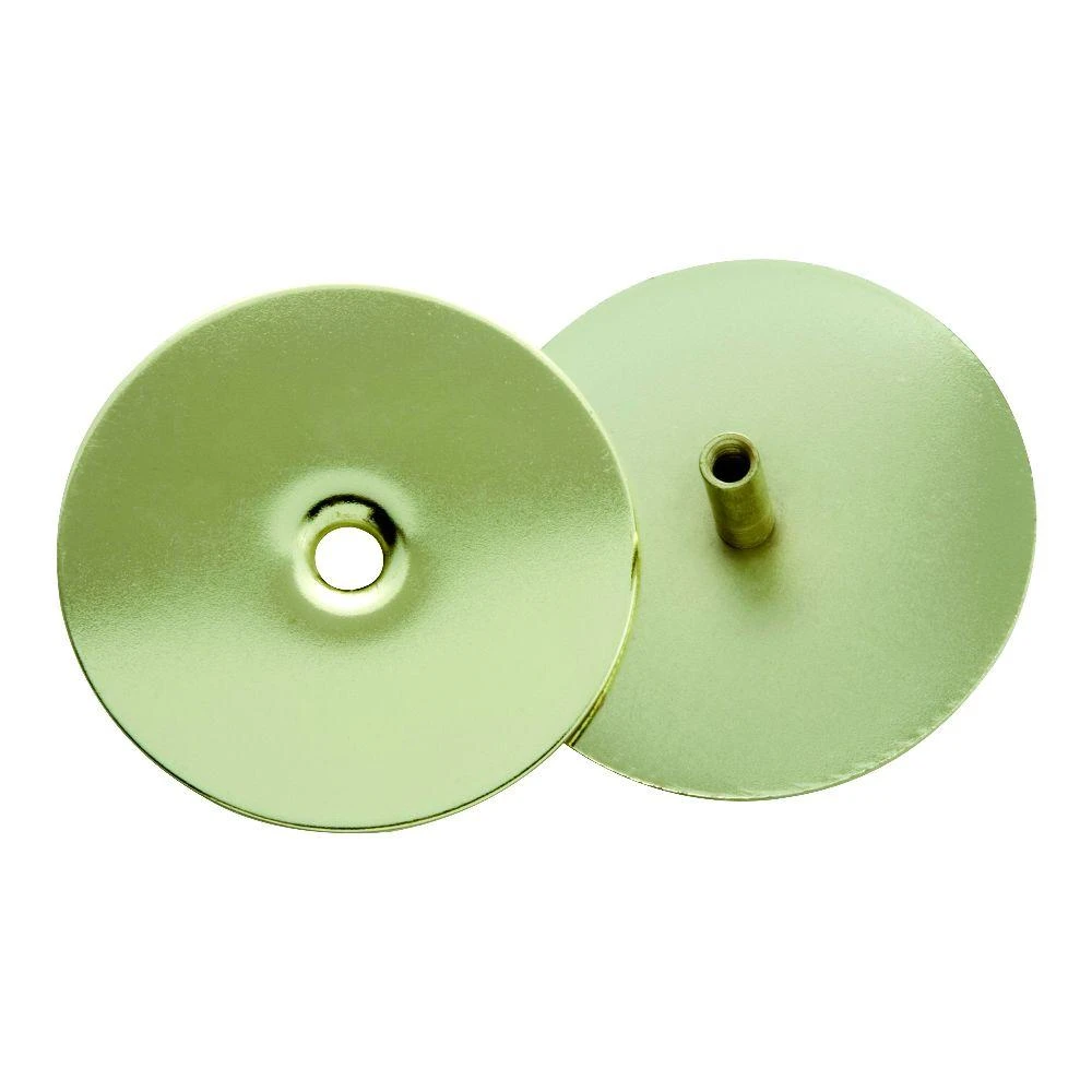 2-5/8-inch Polished Brass Hole Cover Plate For Lockset Holes
