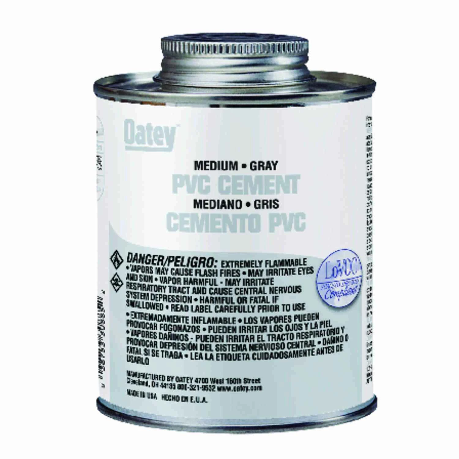 8 Oz Pvc Gray Fast-set Cement For Dwv, Pressure, Potable Water & Electrical Piping