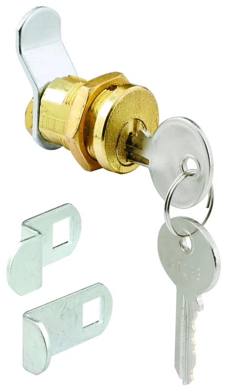 S 4648 Brass Plated Mailbox Lock – 3 Cams, 5-pin Tumbler, Die-cast Security