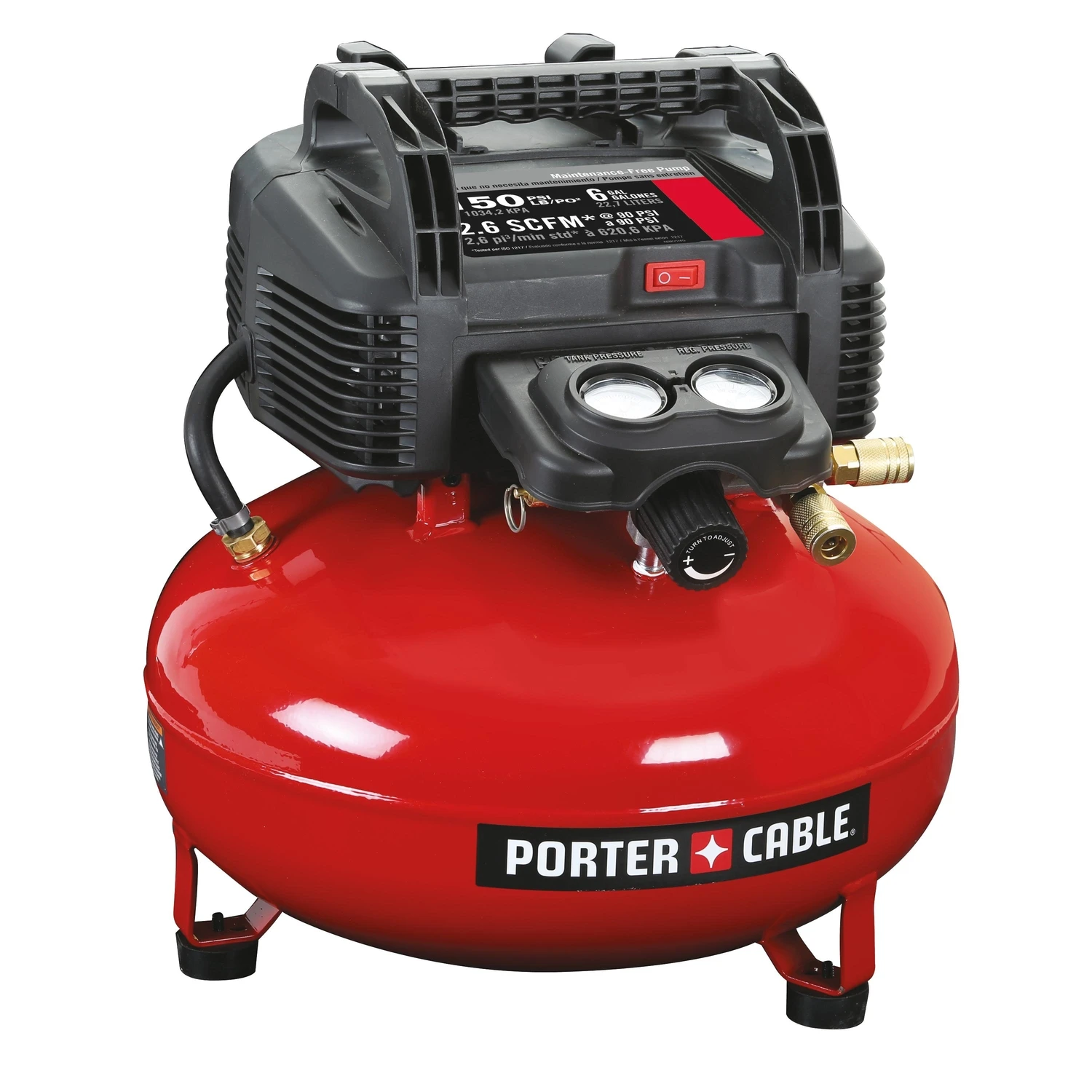 6 Gallon Portable Electric Pancake Air Compressor 150 Psi C2002