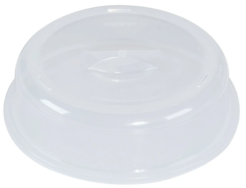 10-inch Microwave Plate Cover – Durable Plastic, Dishwasher Safe