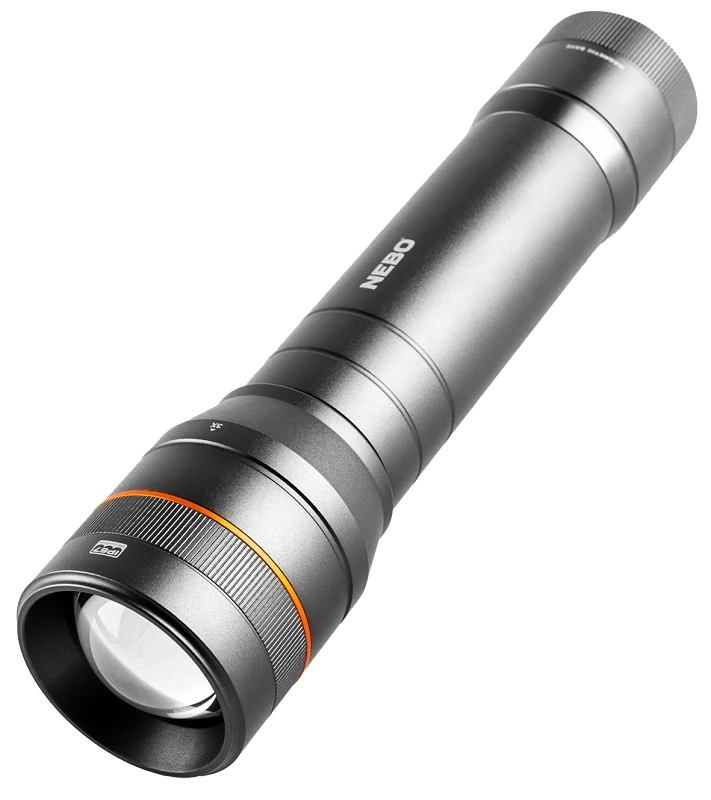 Newton 1500 Lumen Led Flashlight With 4 Modes, Aluminum Body, Aa Batteries Included
