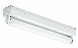 Fs120 One-light Indoor Fluorescent Strip Light, White, 24-inch