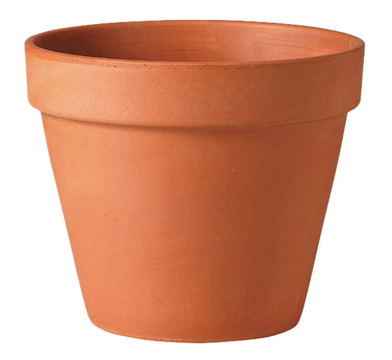7.9 In. H X 8 In. D Terracotta Clay Traditional Planter