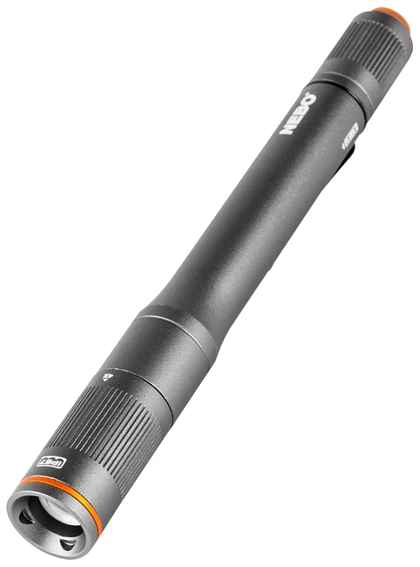 Columbo 150 Lumen Black Led Pen Light With Adjustable Zoom And Waterproof Design