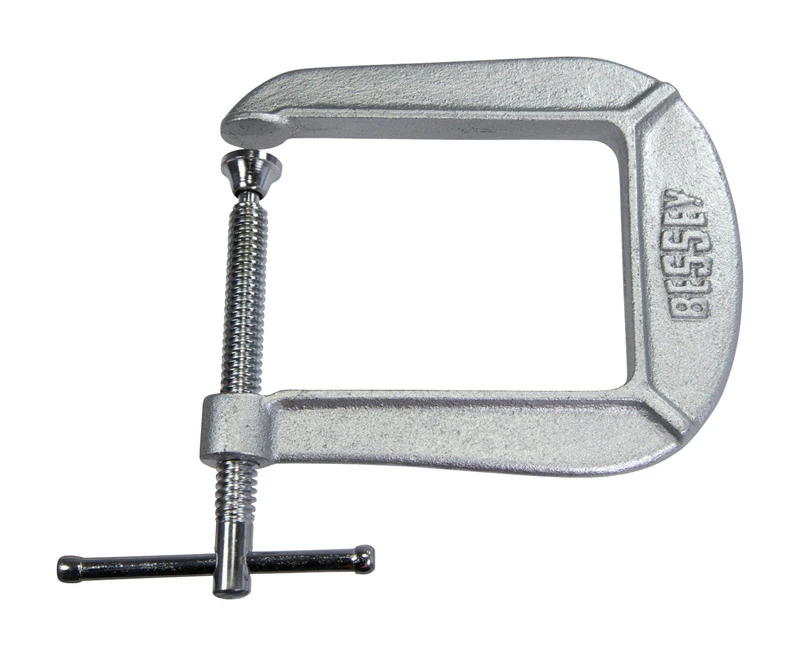 3 In. Drop Forged Adjustable C-clamp With 4-1/2 In. Throat Depth, 900 Lb