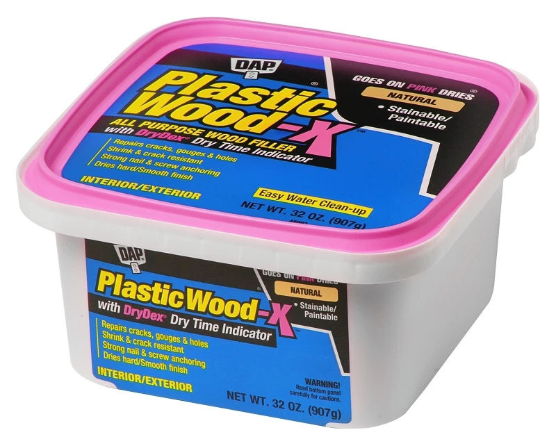 Plastic Wood-x Stainable Wood Filler With Drydex Dry Time Indicator, 32-oz.