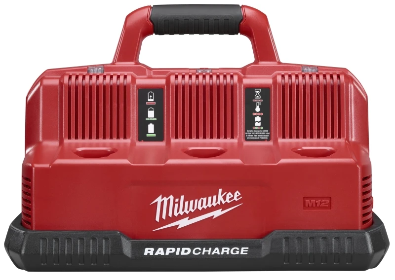M12/m18 Lithium-ion Multi-voltage 6-port Sequential Rapid Battery Charge Station