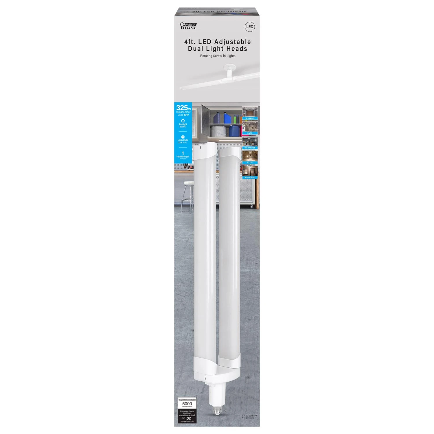 Led Foldable Panel Light, 4 Ft.