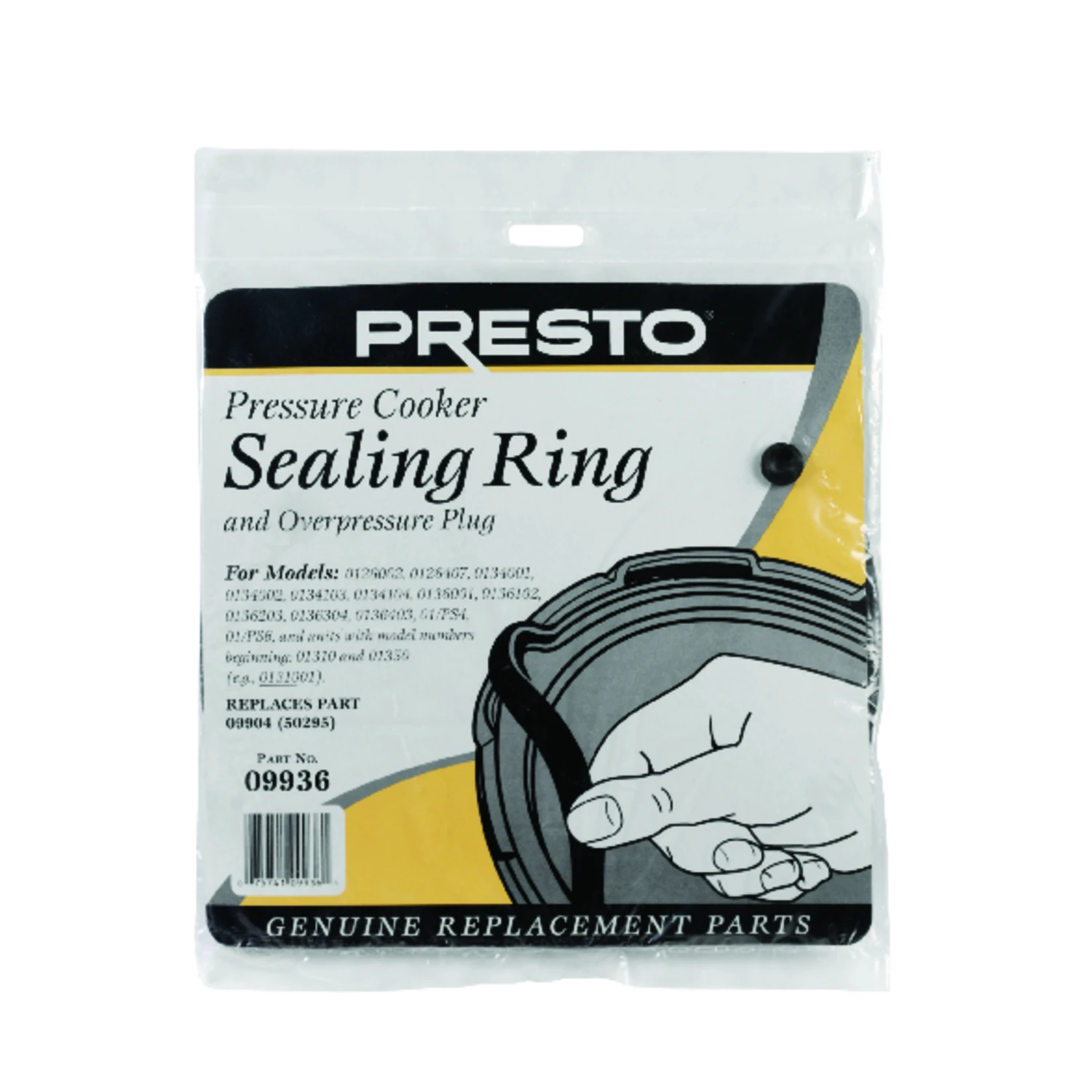 4 To 6 Qt. Pressure Cooker Sealing Ring Model 09936