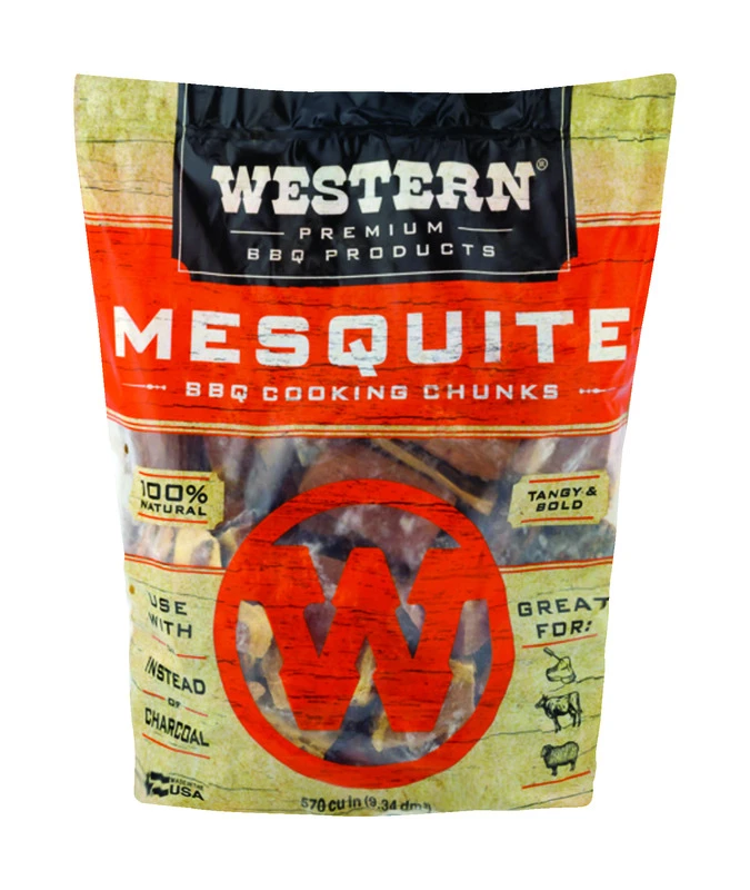 570 Cu. In. Mesquite Wood Smoking Chunks For Grilling And Smoking