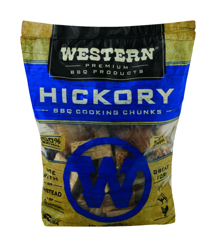 570 Cu. In. Hickory Wood Smoking Chunks For Grilling And Smoking