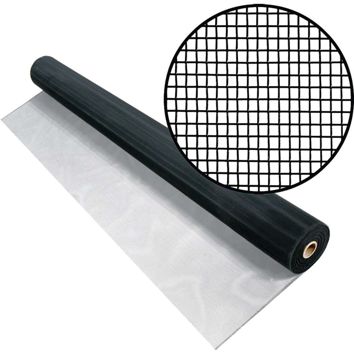 Charcoal Aluminum Screen 48 In X 100 Ft - Low-glare Window Mesh