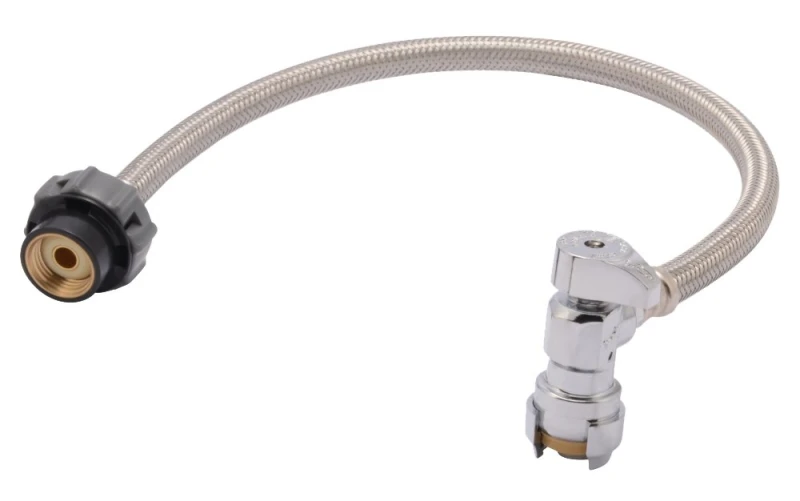 Click Seal 1/2 In. X 1/2 In. X 20 In. L Stainless Steel Faucet Connector