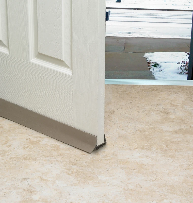 1-3/4 In. W. X 36 In. L. Brown Slide-on Door Sweep/stop