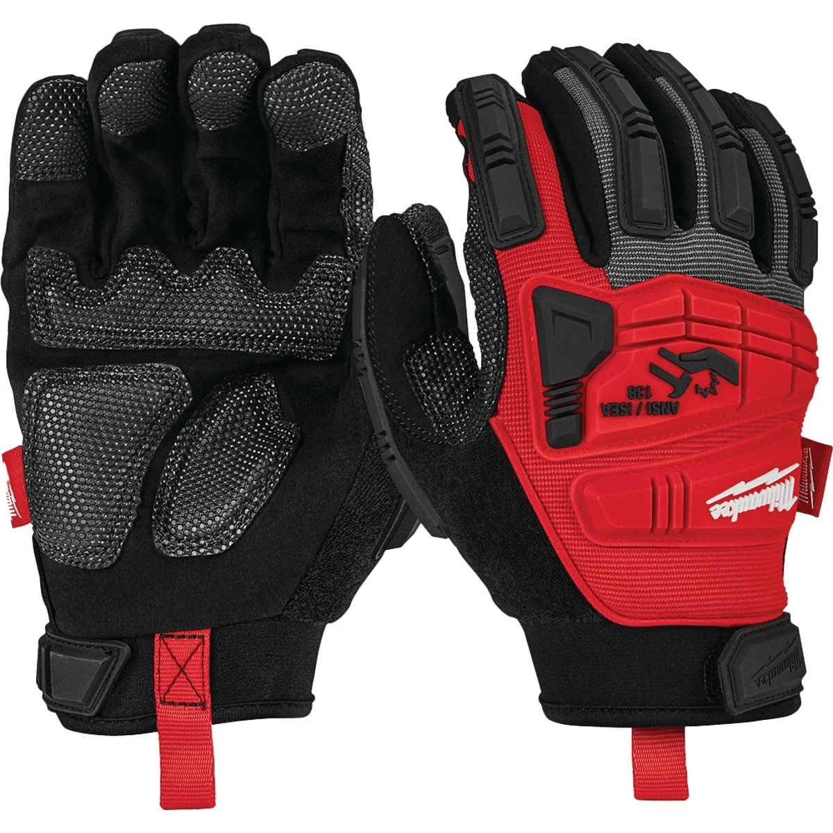 Unisex Xl Synthetic Leather Impact Demolition Gloves - Model 48-22-8753