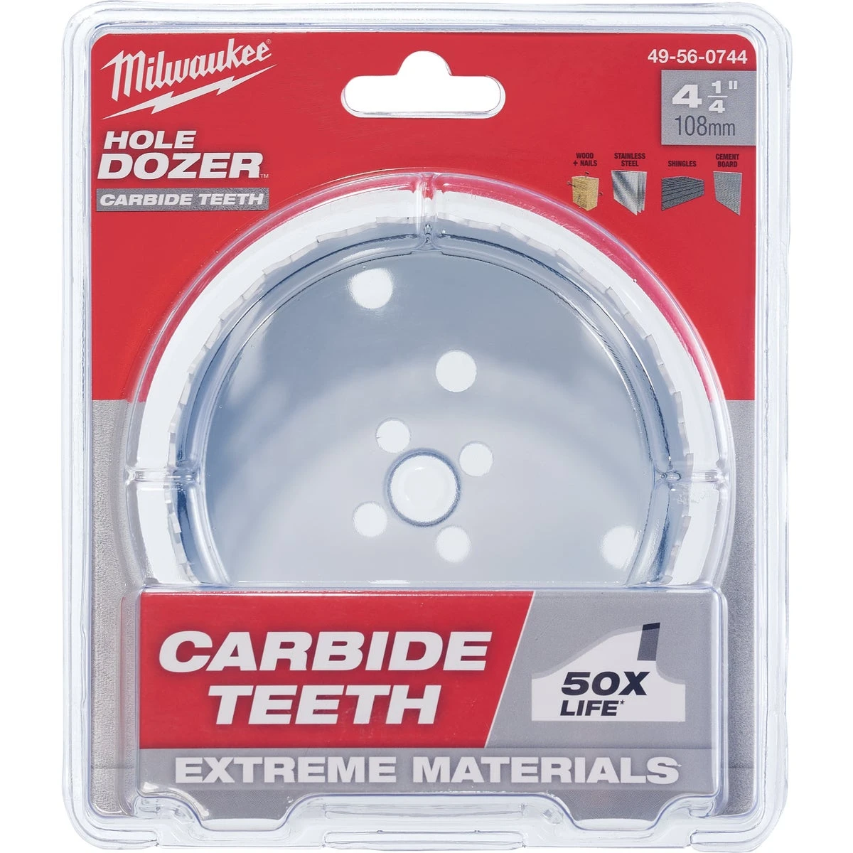 Hole Dozer 4-1/4 In. Carbide Teeth Hole Saw - Model 49-56-0744