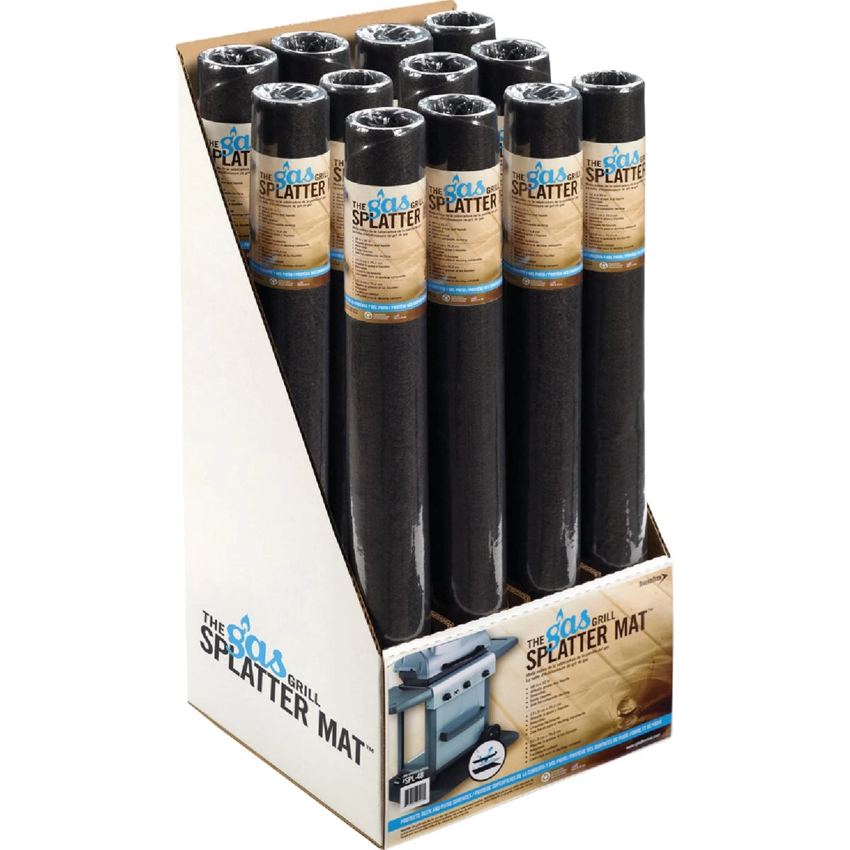 Grill Splatter Mat, 30 Inches By 48 Inches, Heat Resistant, Non-stick Surface
