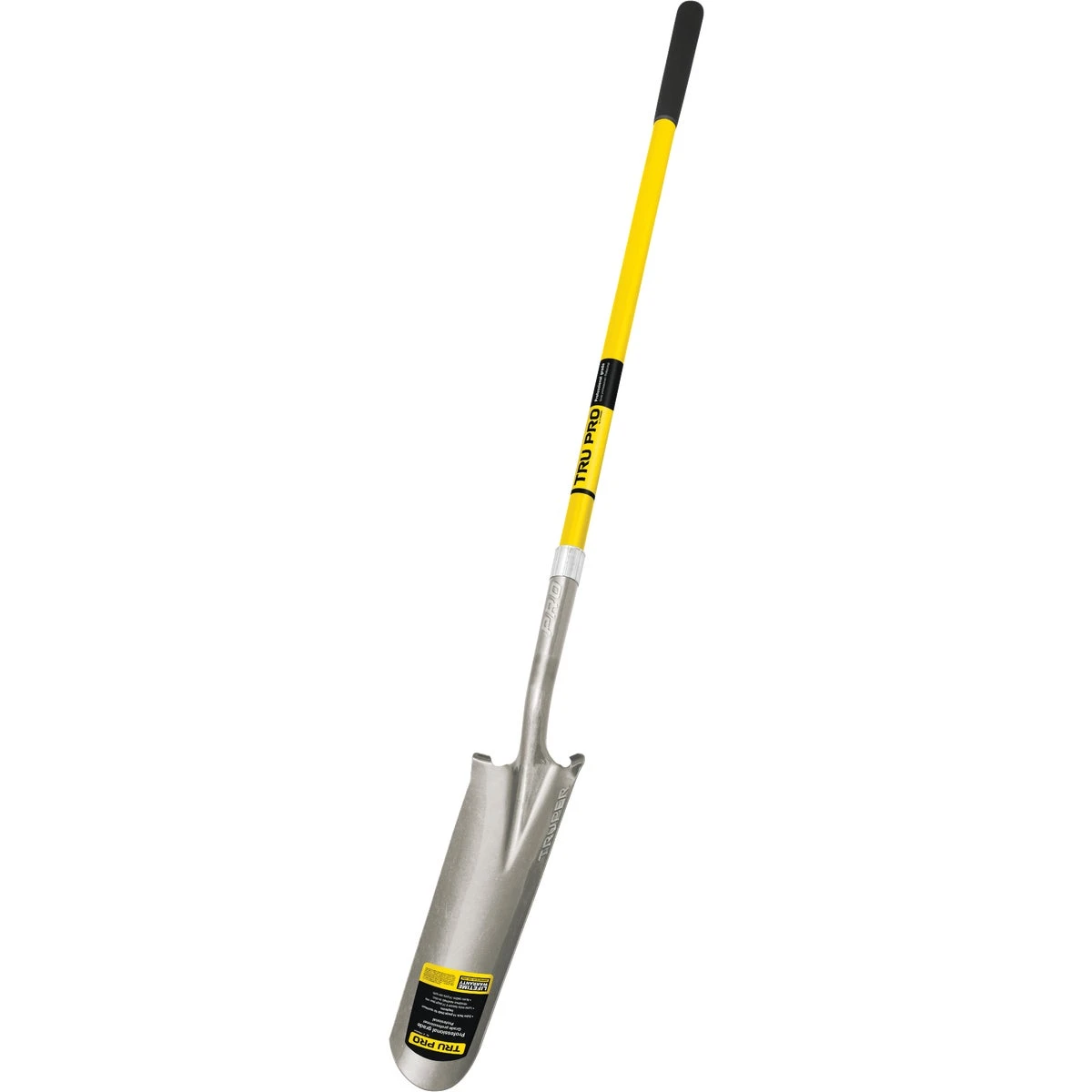 48 In. Fiberglass Handle Round Drain Spade With 16 In. Steel Blade