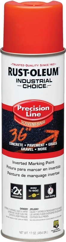 Industrial Choice Fluorescent Red Inverted Marking Spray Paint – 17 Oz
