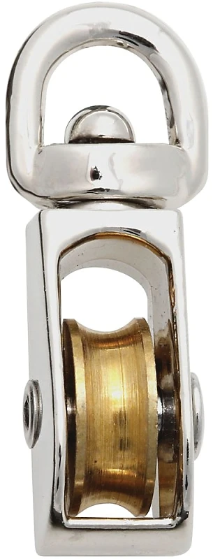 3201 3/4 In. O.d. Single Swivel Eye No-rust Rope Pulley - 25 Lb Load Capacity
