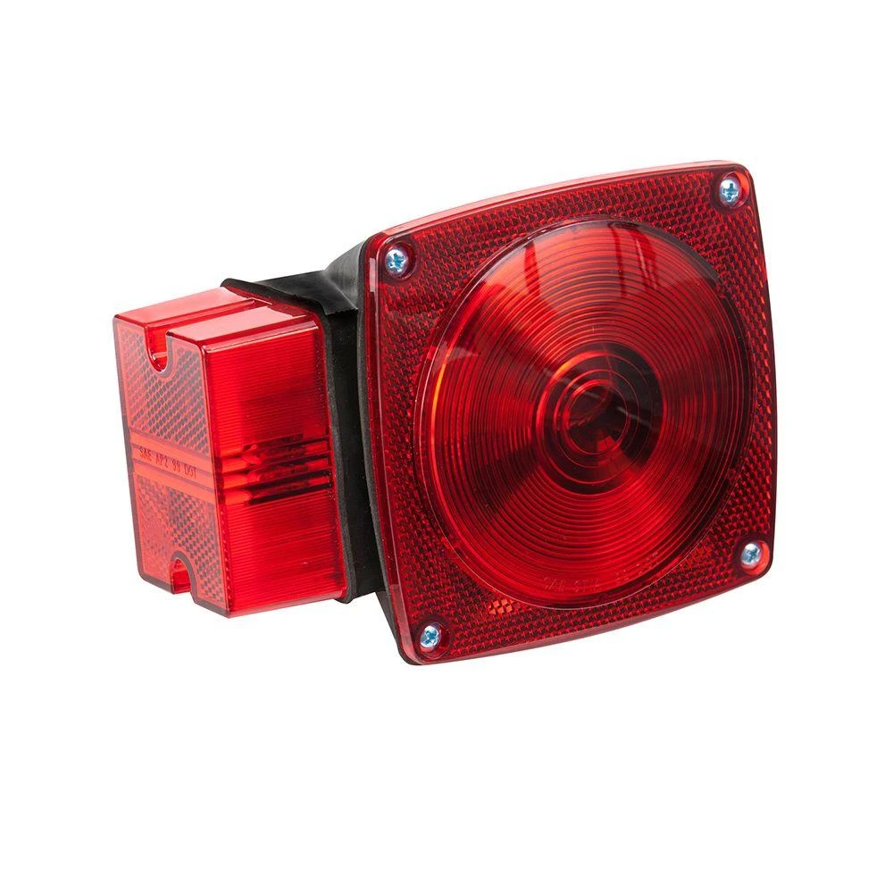 8-function Submersible Left Rear Trailer Light Red Weatherproof Replacement