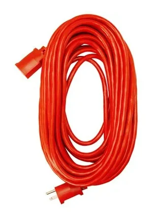 25-ft. 14/3 Sjtw Red Round Vinyl Extension Cord For Indoor/outdoor Use