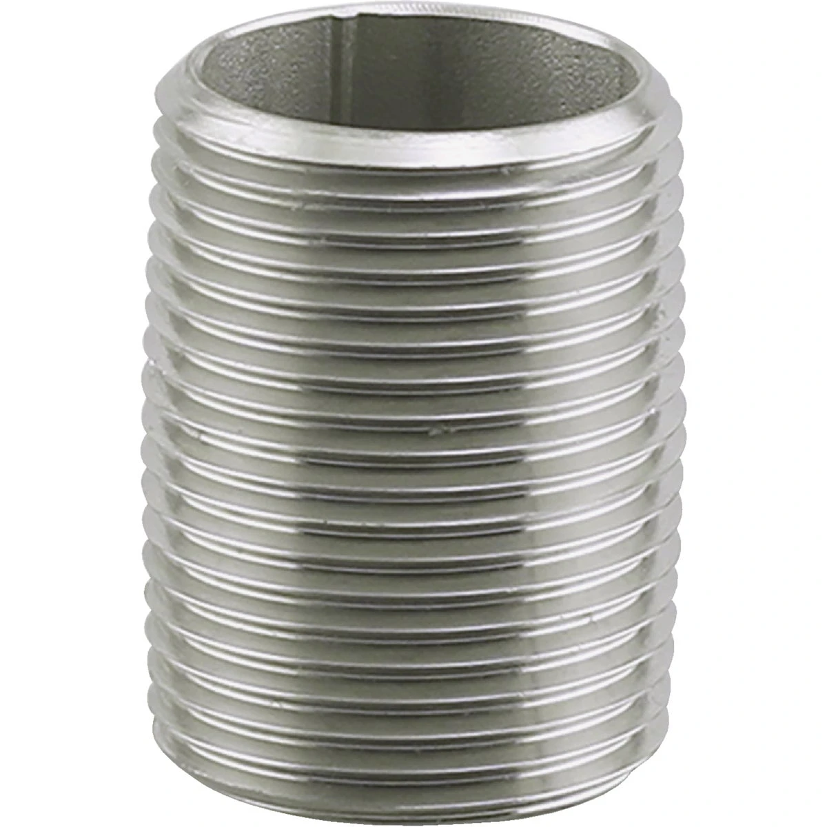 Plumb-eeze 1/2 Inch Mip X Close Stainless Steel Nipple - Schedule 40