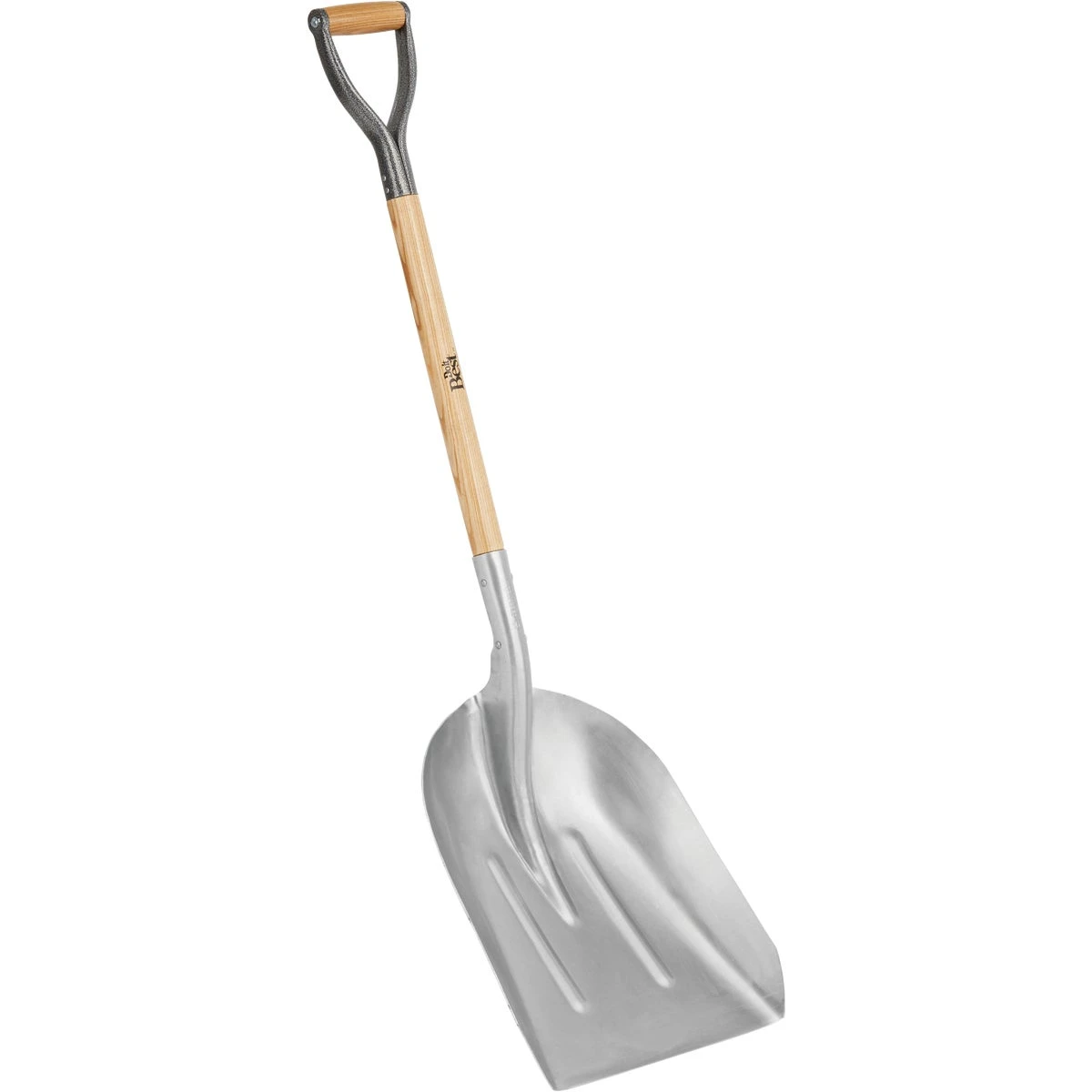 27 Inch Wood D-grip Handle #10 Aluminum Scoop Shovel - Durable And Versatile