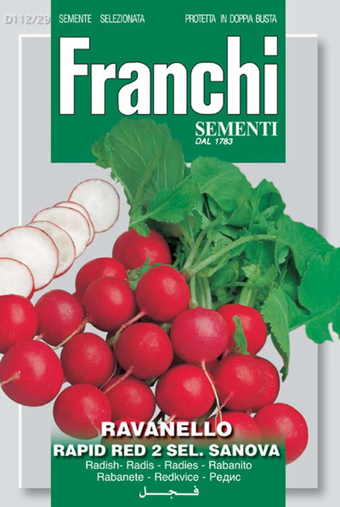 Dbo 112/29 Rapid Red 2 Sel. Sanova Radish Seeds
