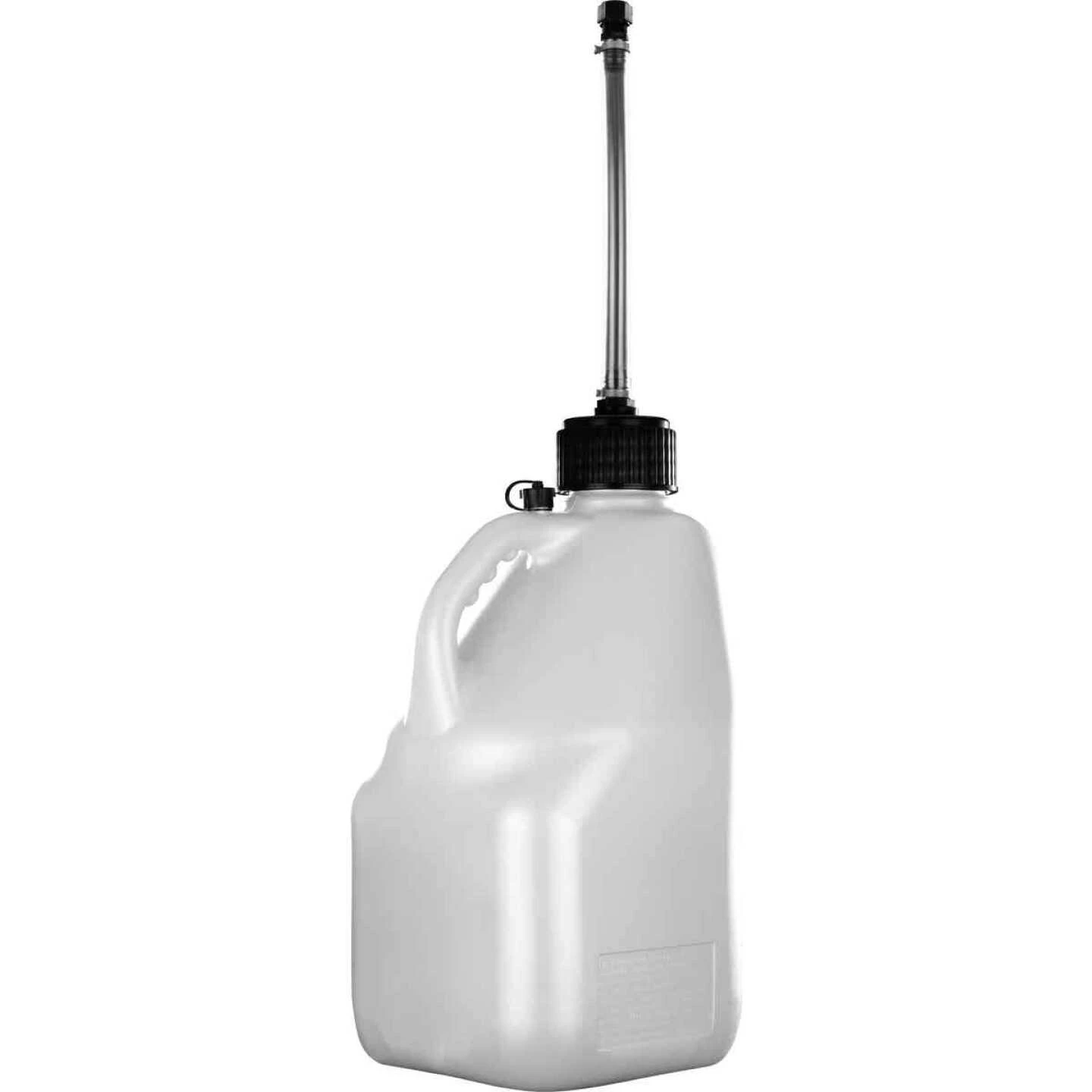 5 Gal. Square Plastic Multi-purpose Utility Jug, White