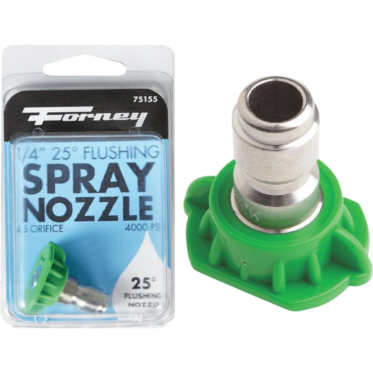 Quick Connect 4.5mm 25 Deg. Green Pressure Washer Spray Tip