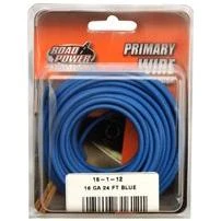 24ft Blue 16 Awg Pvc-coated Primary Wire For Automotive & Electrical Use