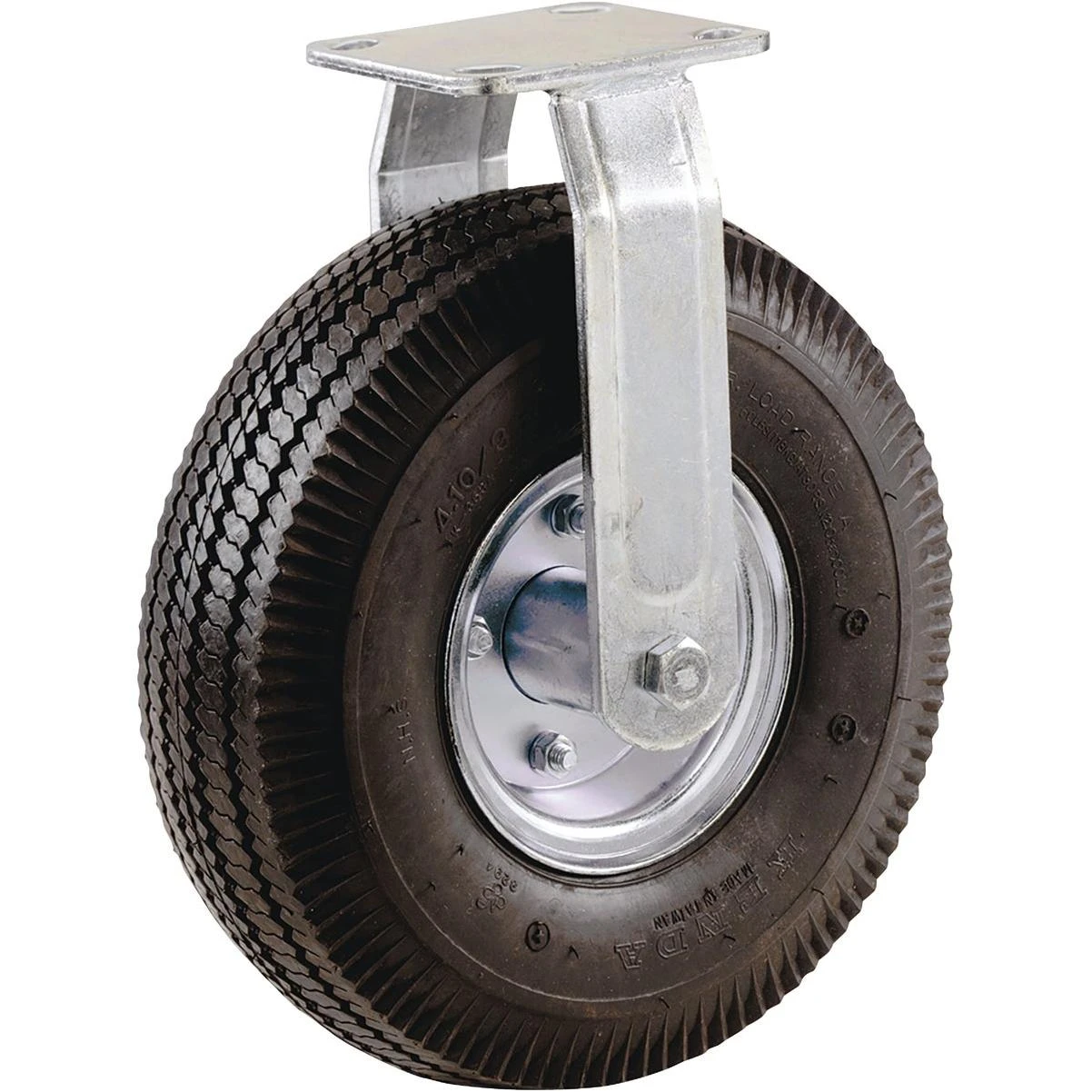8 In. Pneumatic Rigid Plate Caster