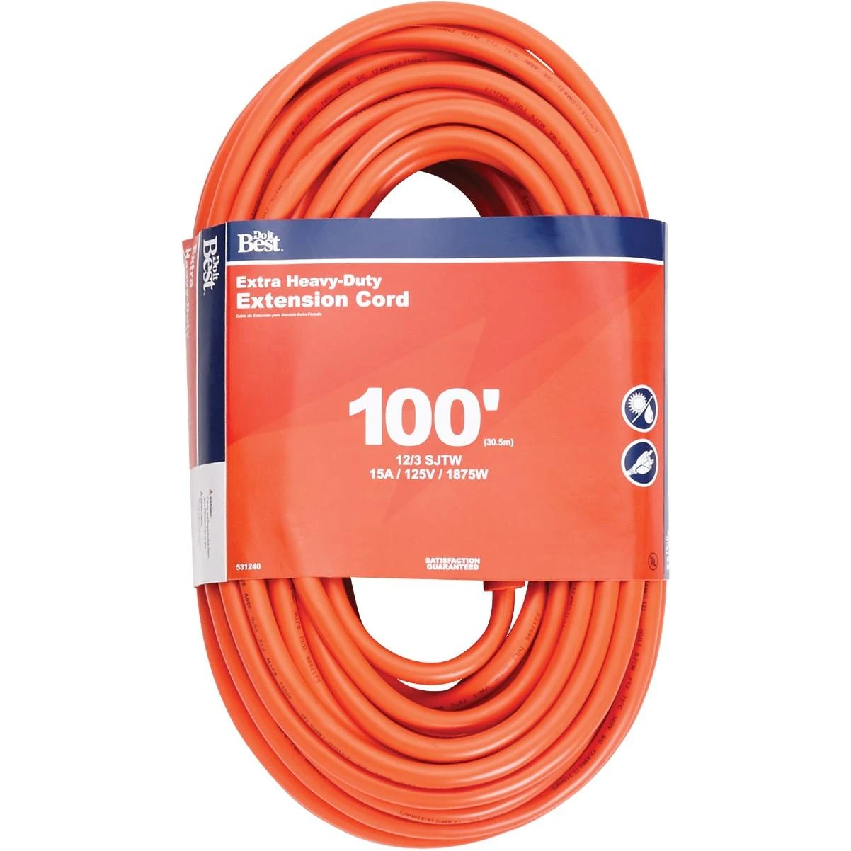 100 Ft. 12/3 Heavy-duty Outdoor Extension Cord