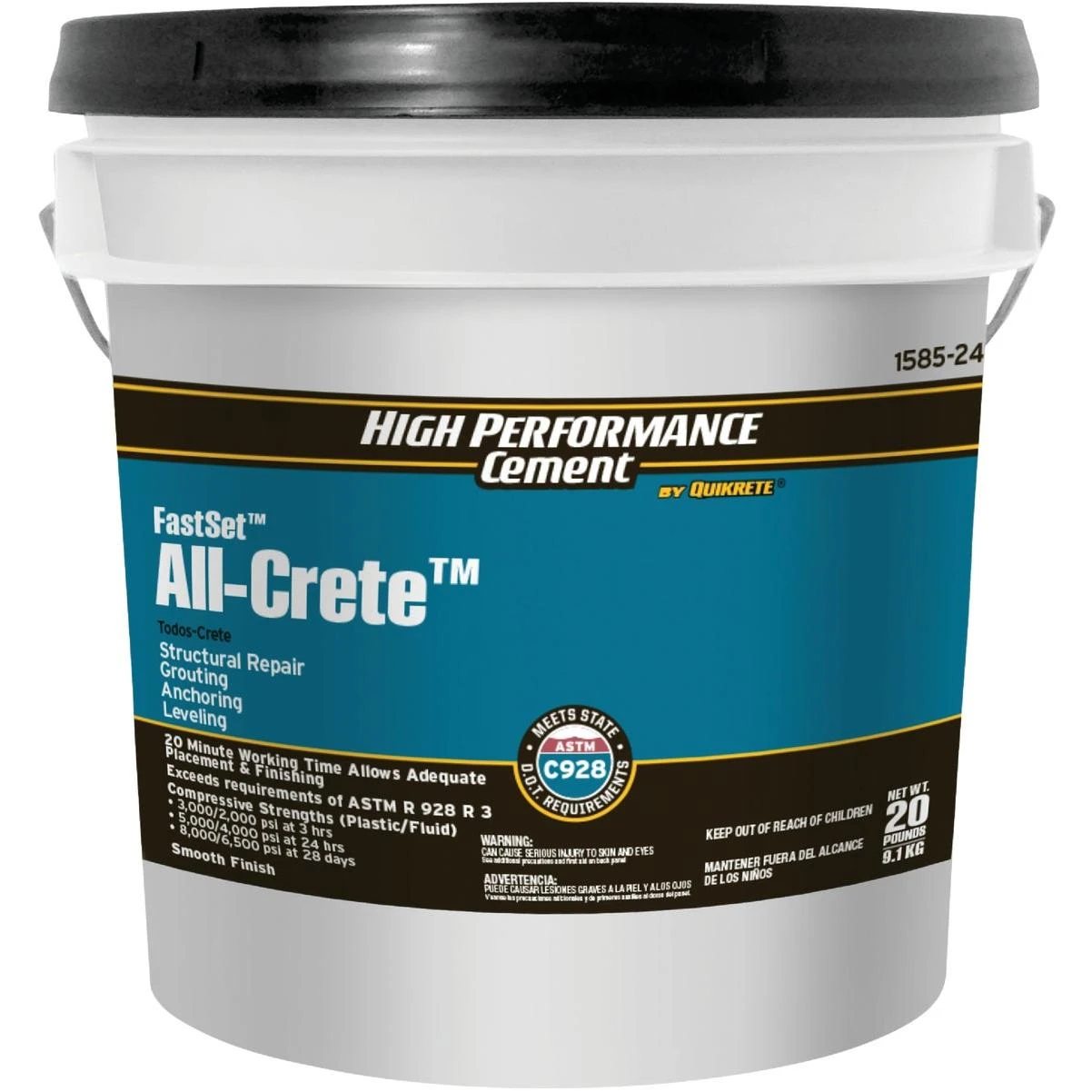 Fast Set 20 Lb. All-crete Non-shrink Grout