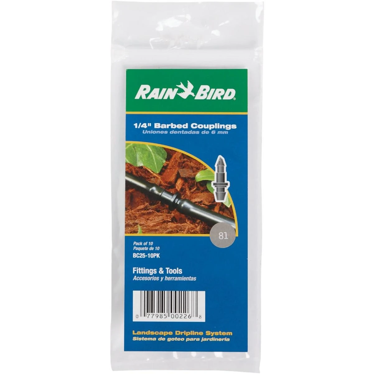 1/4 In. Tubing Barbed Coupling (10-pack)