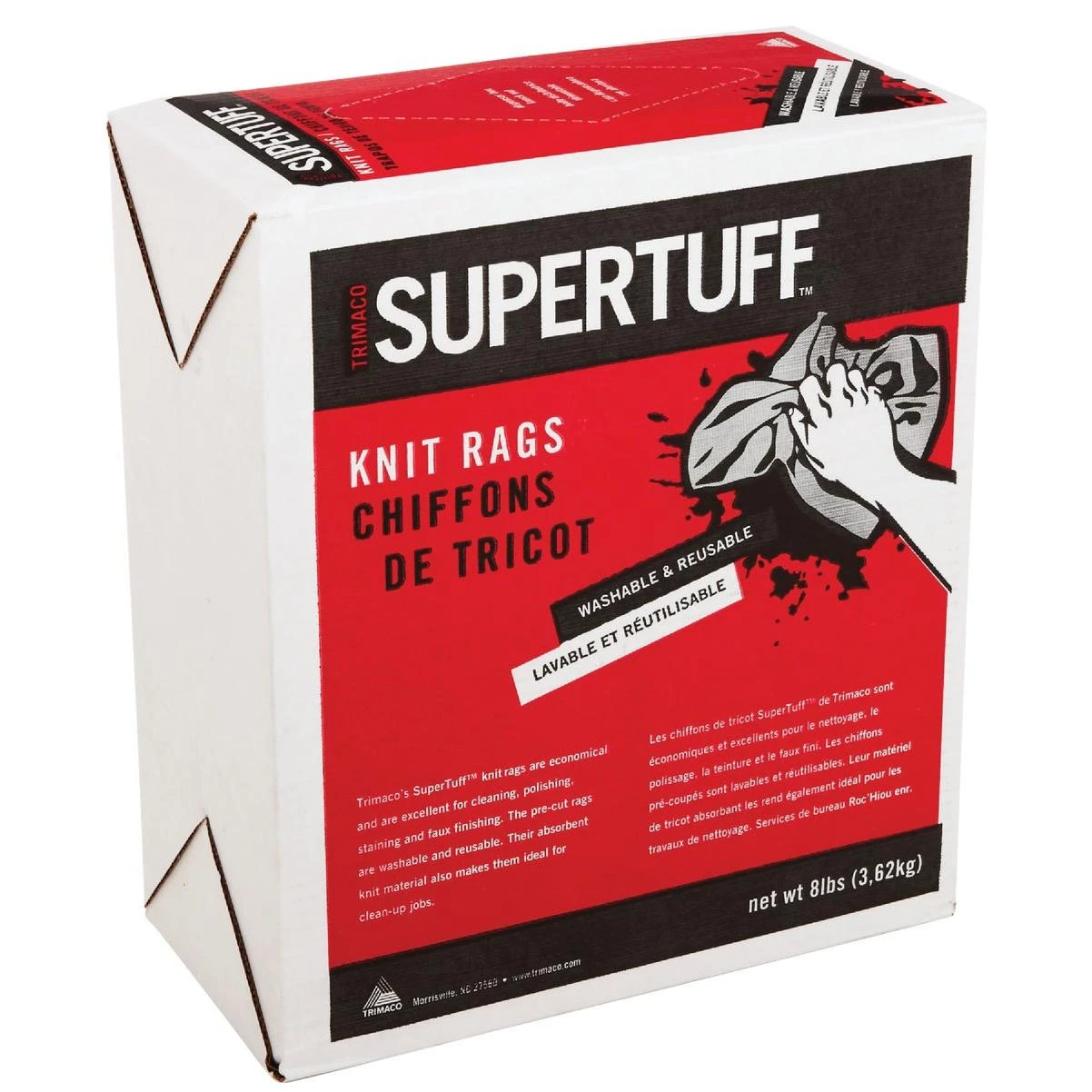 Supertuff Mixed White Knit Painter's Rags