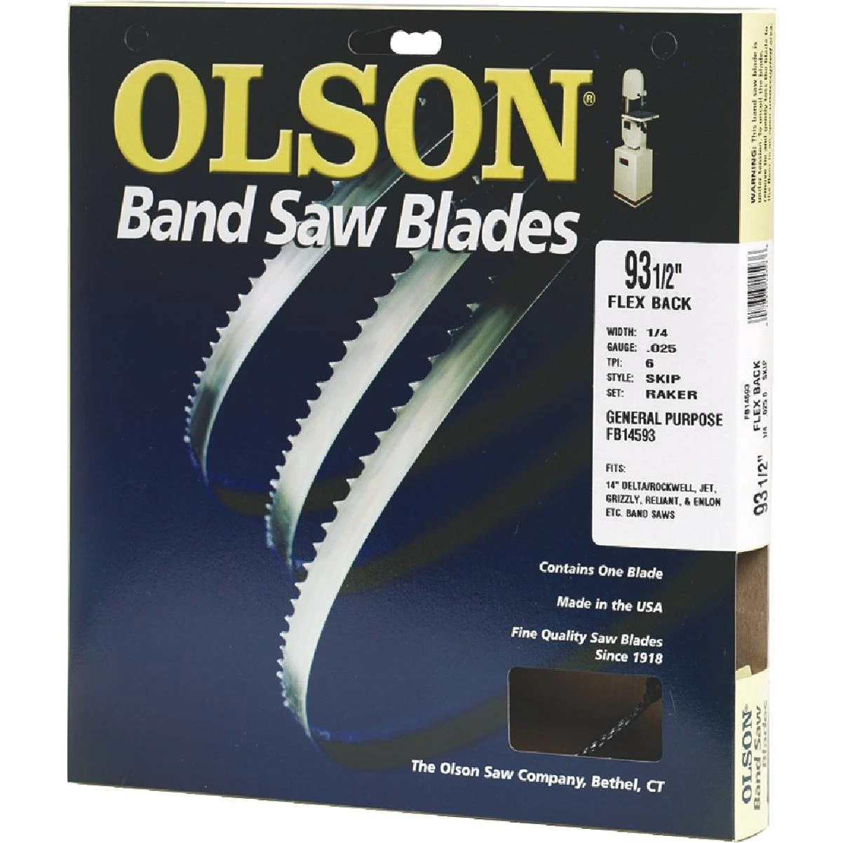 93-1/2 In. X 1/8 In. 14 Tpi Regular Flex Back Band Saw Blade