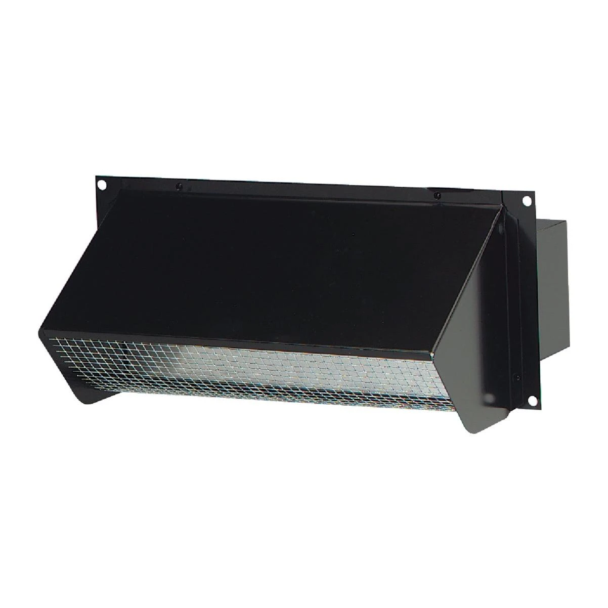 3-1/4 In. X 10 In. Black Galvanized Steel Wall Vent Cap