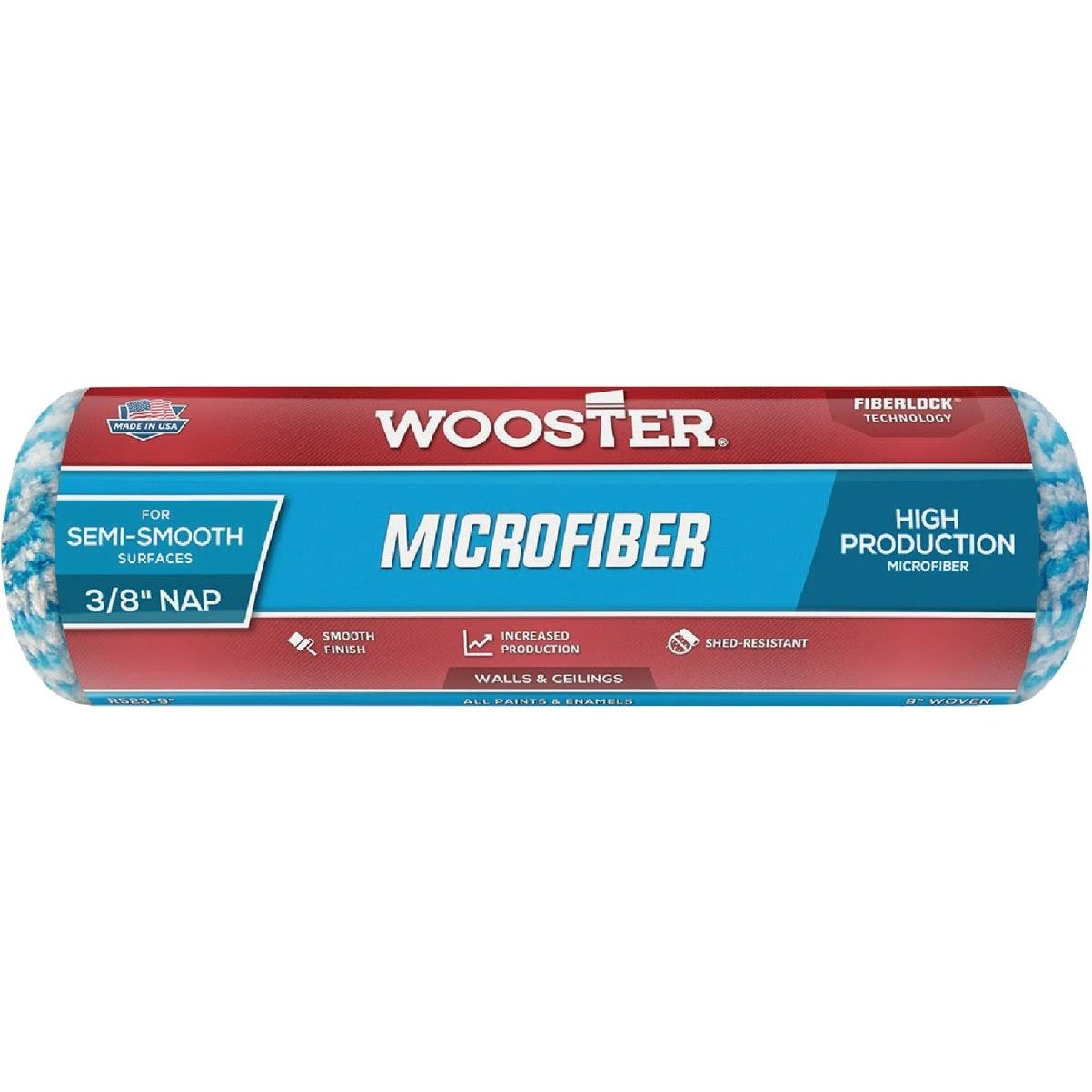 9 In. X 3/8 In. Microfiber Roller Cover