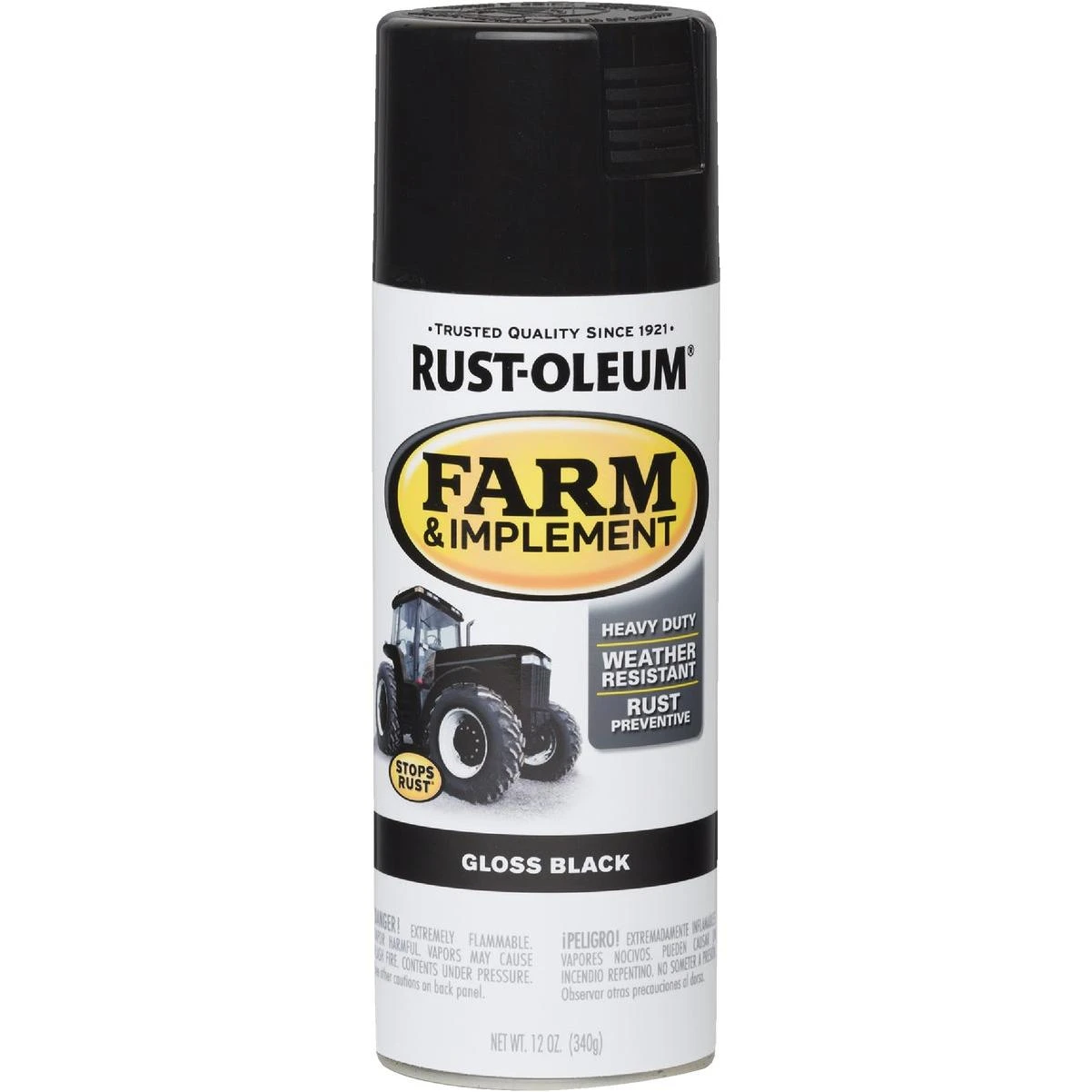 12 Oz. Gloss Black Farm & Implement Spray Paint