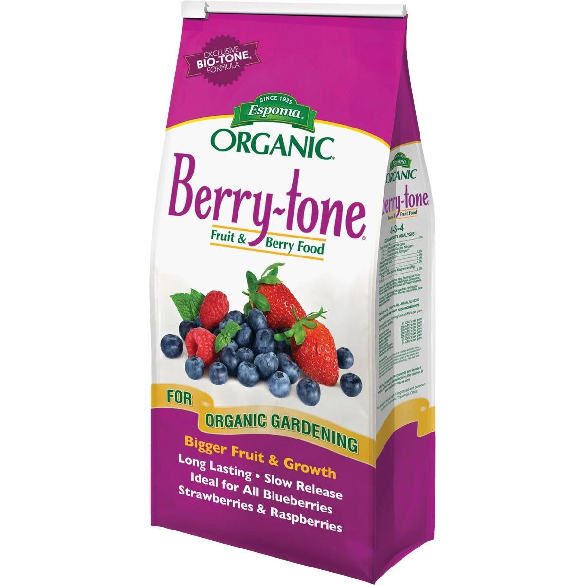 Organic Berry-tone 4 Lb. 4-3-4 Dry Plant Food